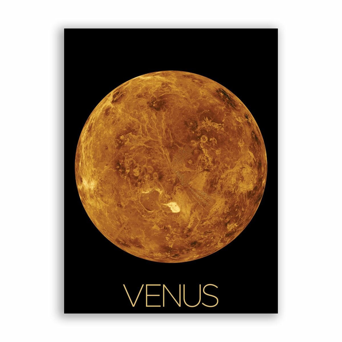 Постер плакат на бумаге / NASA (Коллекция Постеров) - Venus / Венера / Размер 30 x 40 см