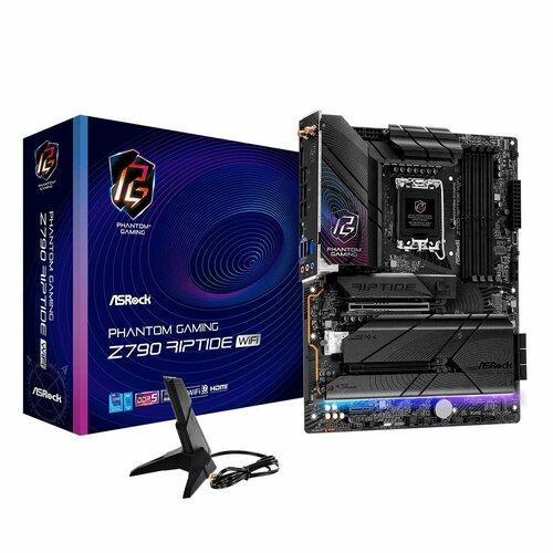 Материнская плата ASRock Z790 RIPTIDE WiFi Intel LGA 1700 DDR5 ATX 31998₽