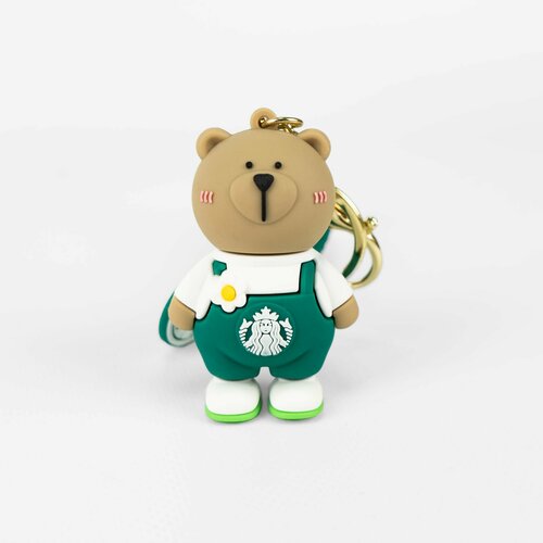 Брелок Starbucks Медведь Starbucks Coffee, зеленый