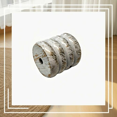 Открытый боковой кронштейн для металлического карниза вилма галерея D25 Ампир белое золото