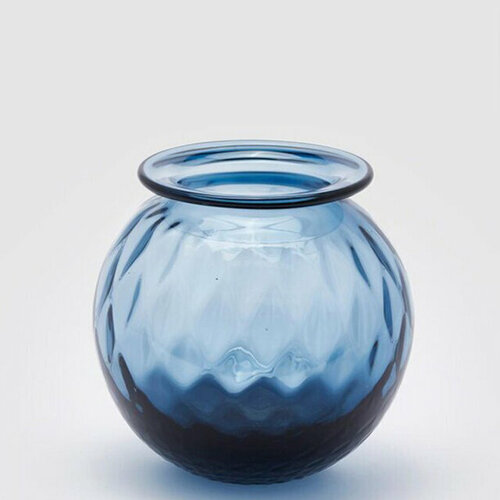 EDG Стеклянная ваза Rossella 15 см голубая 107534,80