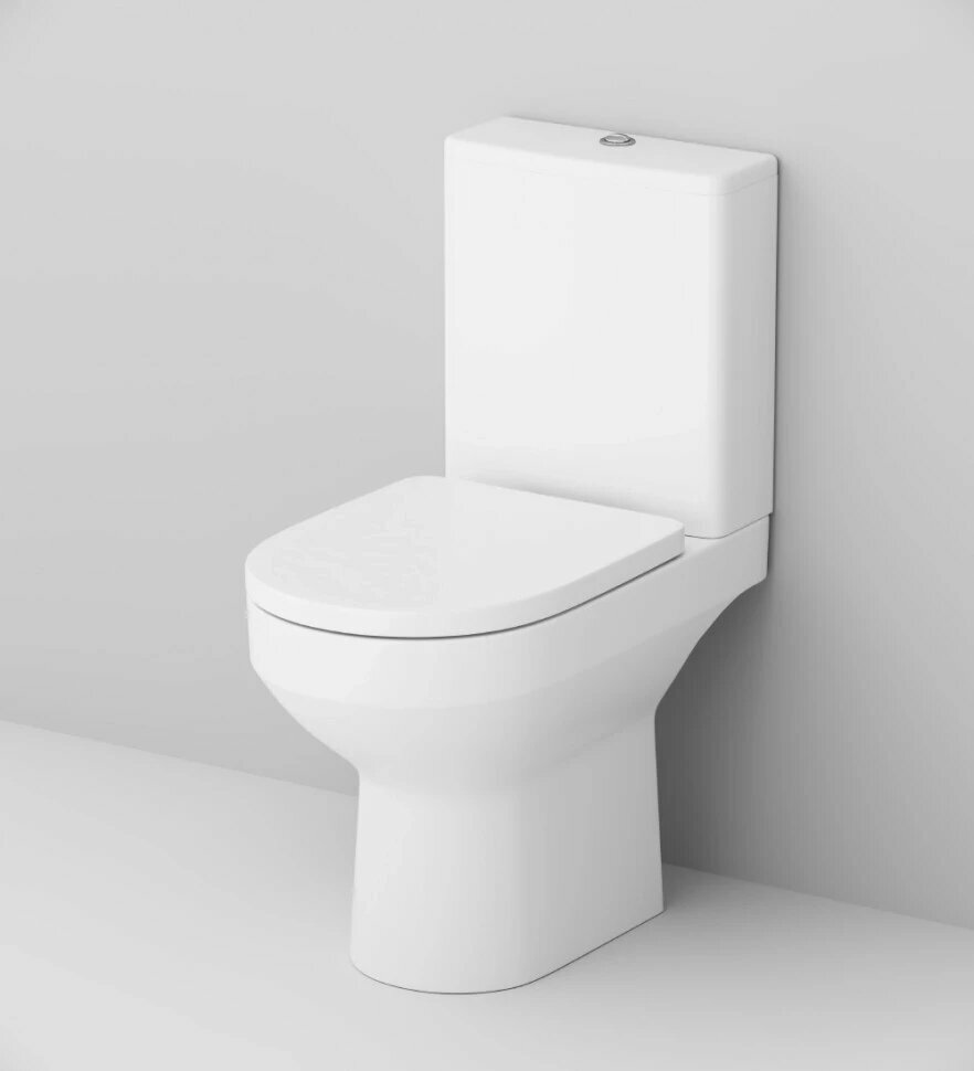 Унитаз-компакт Am.Pm Spirit 2.0 C708600SC безободковый с сиденьем микролифт белый