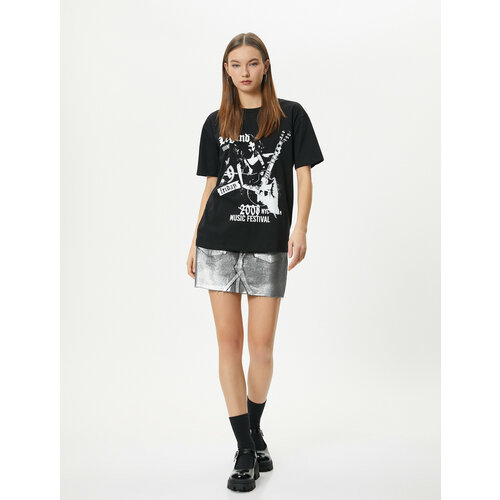 фото Футболка koton, размер xl, черный