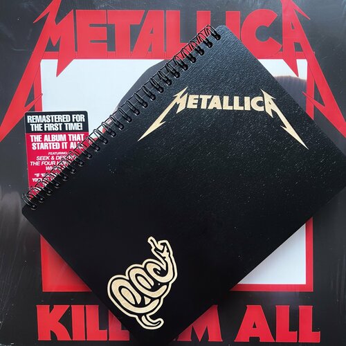 Metallica Блокнот Black Album фигурка funko pop album metallica – metallica black