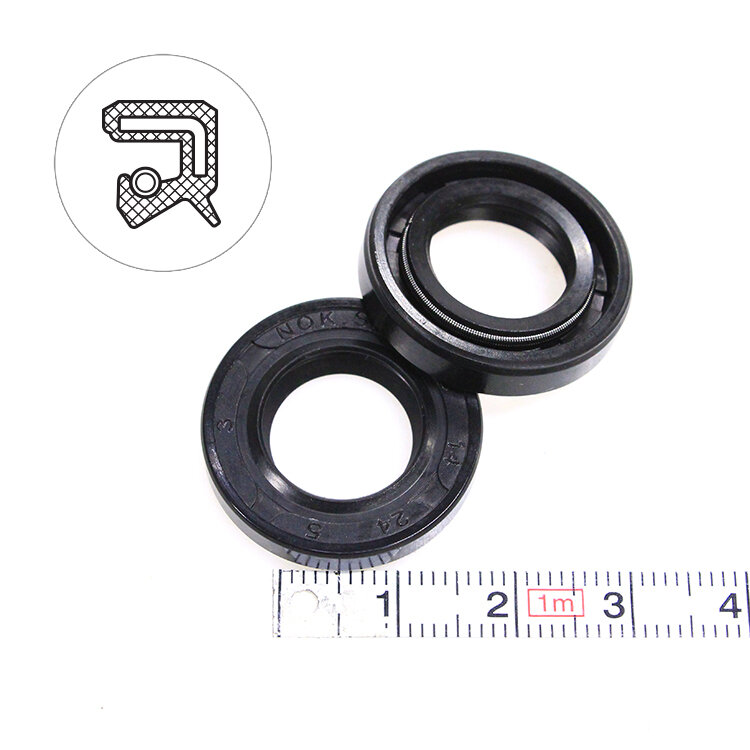 Манжета армированная (Сальник) 14х24х5 (тип 2 / TC) 70NBR