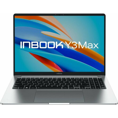 Ноутбук INFINIX Inbook Y3 Max YL613 71008301534, 16", IPS, Intel Core i5 1235U 1.3ГГц, 10-ядерный, 8ГБ LPDDR4x, 512ГБ SSD, Intel Iris Xe graphics, Windows 11 Home, серебристый