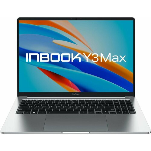 Ноутбук INFINIX Inbook Y3 Max YL613 71008301570, 16", IPS, Intel Core i5 1235U 1.3ГГц, 10-ядерный, 16ГБ LPDDR4x, 512ГБ SSD, Intel Iris Xe graphics, без операционной системы, серебристый