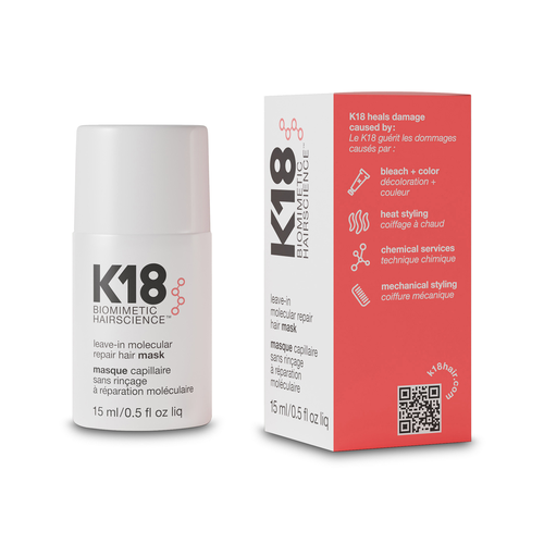 Маска для молекулярного восстановления волос - K18 Leave-in Molecular Repair Hair Mask 15 ml
