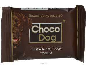 Лакомство для собак веда choco dog шоколад тёмный 85г