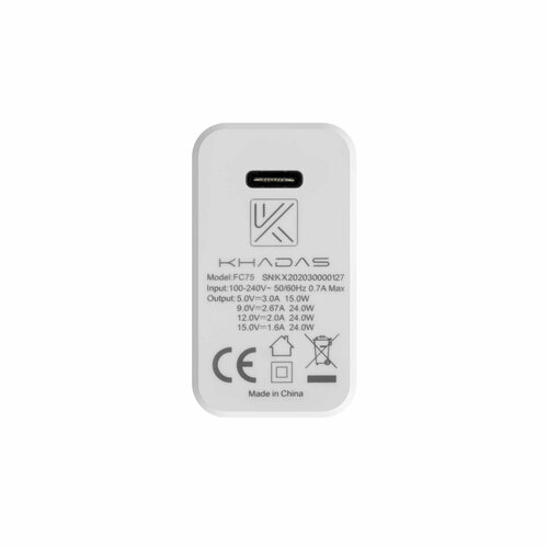 Адаптер питания USB-C 24W для Edge2/Edge/Edge-V/VIM3/VIM4