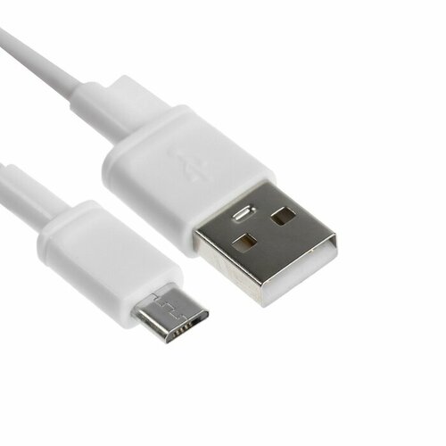 Кабель BYZ BC-041, micro USB - USB, 3 А, 1 м, силикон, белый usb кабель byz bc 015m am microbm 1 2 метра 3a силикон белый