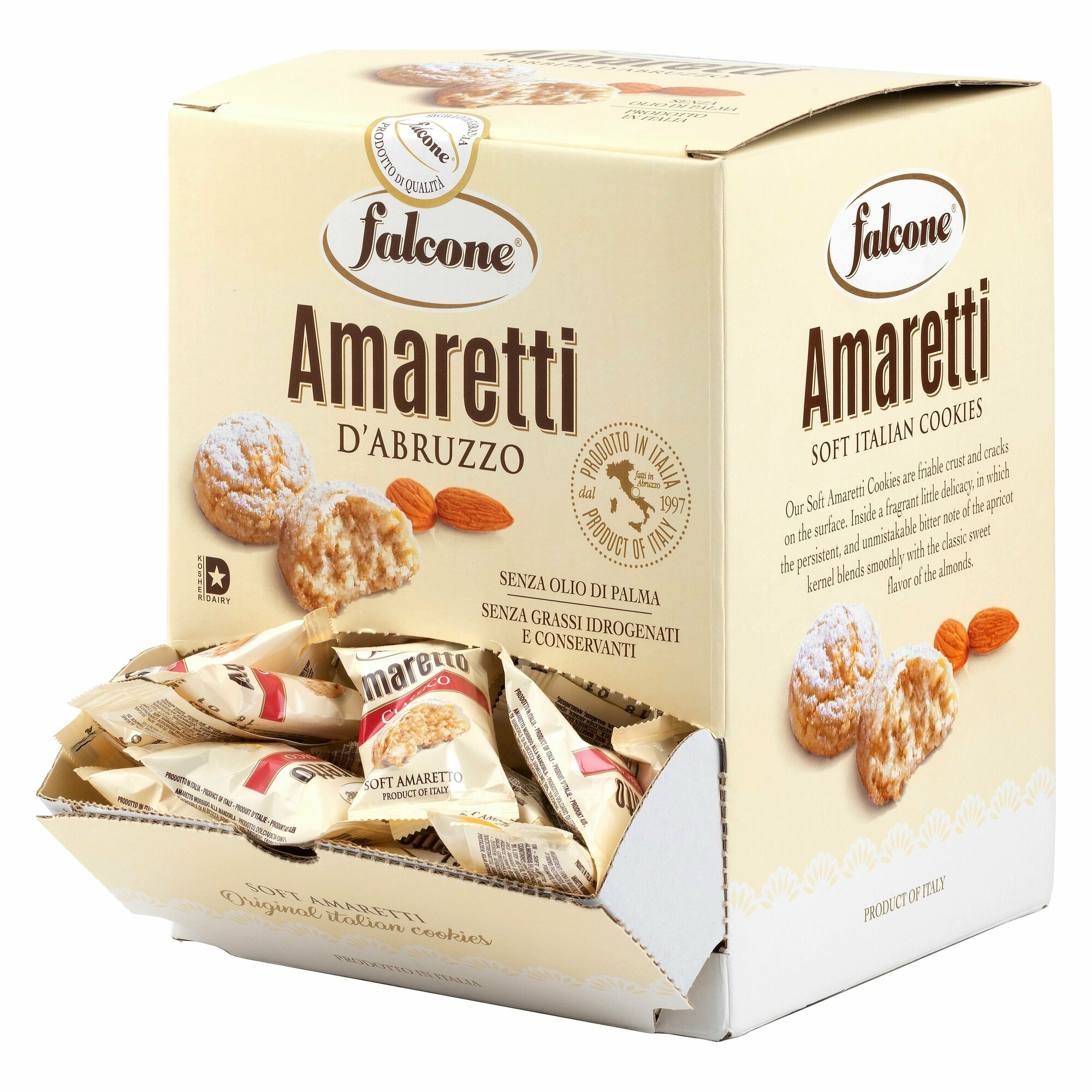 Amaretti Falcone мягкие классические 100 штук, 1000г