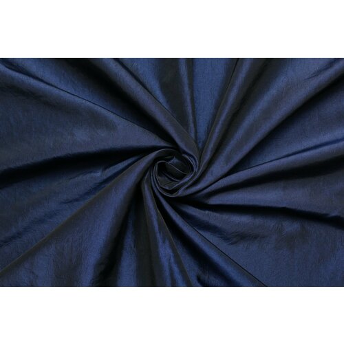 Ткань Тафта-шанжан-креш тёмно-синяя яркая, ш142см, 0,5 м
