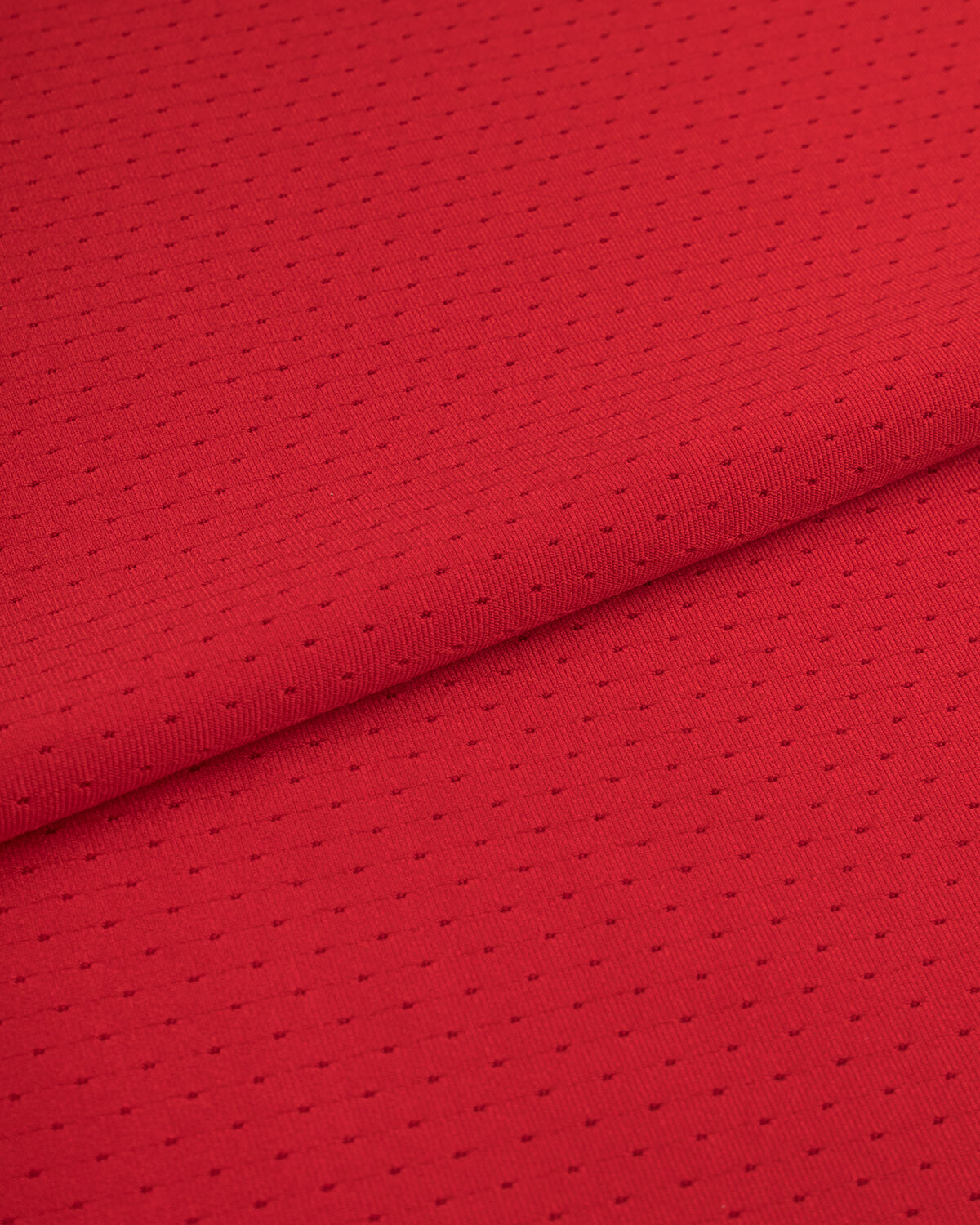 Ткань для шитья и рукоделия Трикотаж-перфорация "Виола" 1 м * 152 см, красный 003