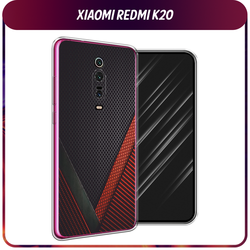 Силиконовый чехол на Xiaomi Redmi K20/K20 Pro/Xiaomi Mi 9T/9T Pro / Сяоми Редми К20 Красный карбон силиконовый чехол на xiaomi redmi k20 k20 pro xiaomi mi 9t 9t pro сяоми редми к20 лекарство в будни прозрачный