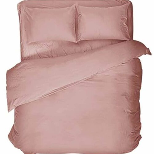 Постельное белье 2-спальное из 100% вареного хлопка Розовое, наволочки 50х70