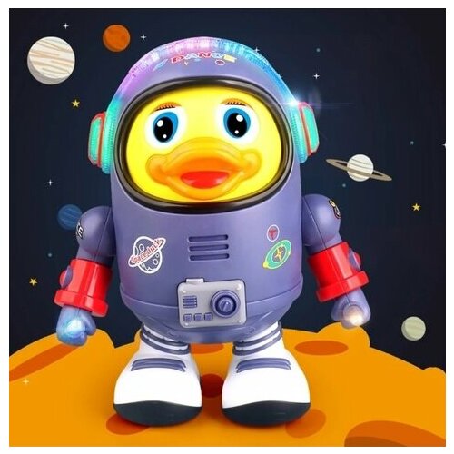Интерактивная музыкальная игрушка Утенок Астронавт, световые и звуковые эффекты музыкальная игрушка утенок cc9515