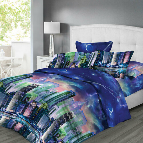 Ткань на отрез 220 Бязь Премиум Городской стиль 6249-2