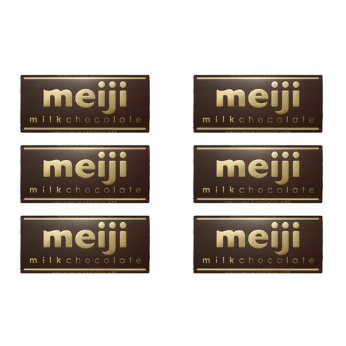 Meiji Шоколад молочный, 50 г, 6 шт