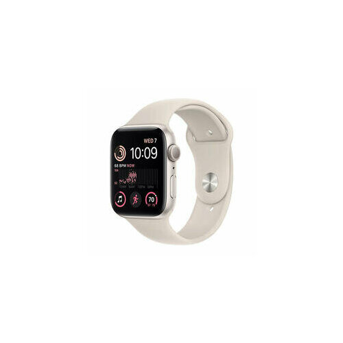 умные часы apple watch se 44 мм aluminium case серый космос тёмная ночь Умные часы Apple Watch Series SE Gen 2 40 мм Aluminium Case GPS, starlight Sport Band M/L