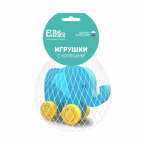 Каталка El BascoToys Слоник, с колесами 12-007 каталка для малышей el bascotoys слоник