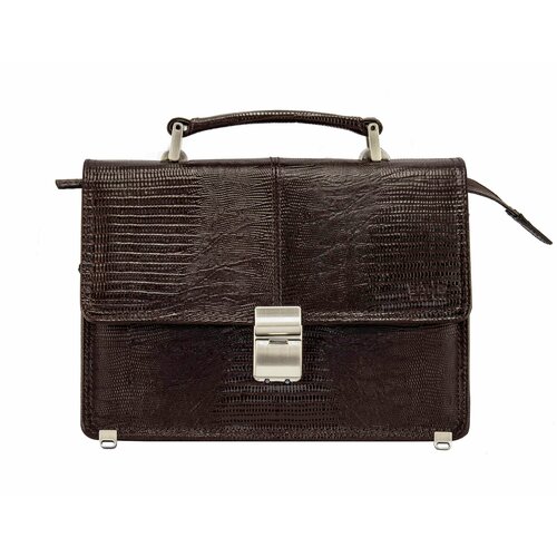 Сумка барсетка BOND NON Барсетка, фактура под рептилию, коралловый