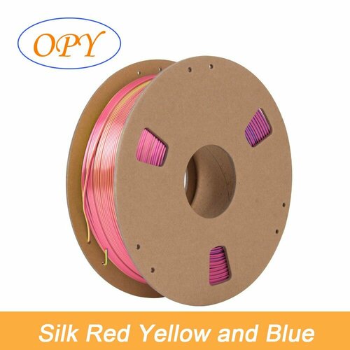 Филамент PLA Silk трехцветный Tri-color