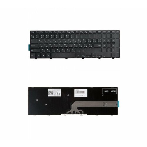 Keyboard / Клавиатура для Dell для Inspiron 15-3000, 15-5000, 17-5000, Inspiron 3541, 3542, 3543, 3551, 3558, 5542, 5545, 5547, 5758, 5748, 3567, 3878, 17-5755 , Vostro 3546 (MP-13N73SU-442) Black, Black frame, гор. Enter ZeepDeep черный
