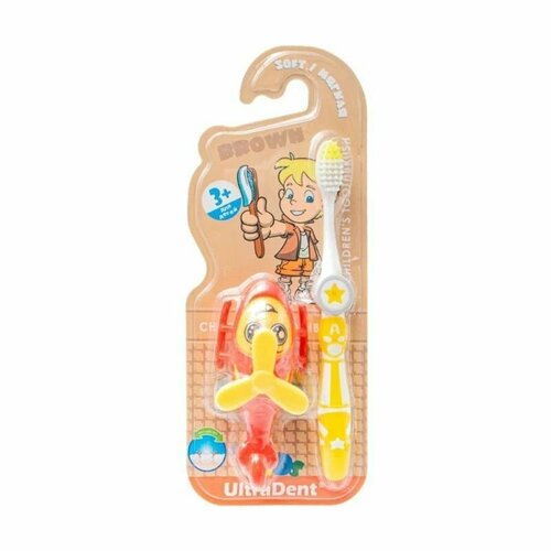 Детская зубная щетка с игрушкой для мальчиков UltraDent Kid's 