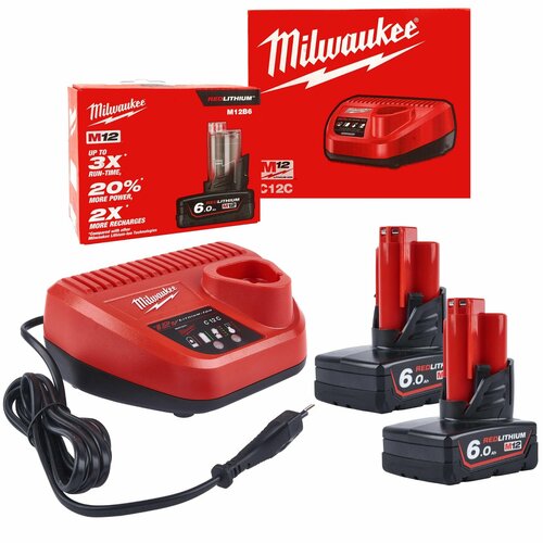 Энергокомплект M12 NRG-602 Milwaukee энергокомплект milwaukee m18 nrg 503