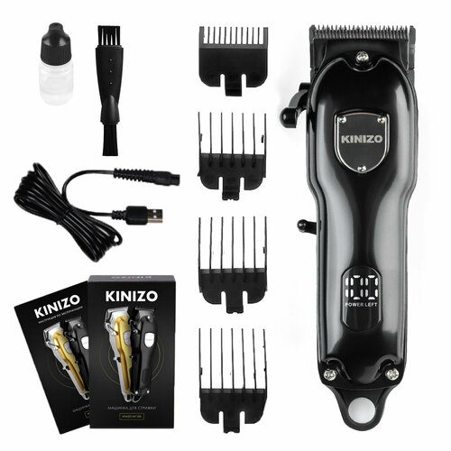 Машинка для стрижки волос профессиональная Kinizo HC-100 Беспроводная для дома и барбершопа Триммер для волос головы и бороды тример для волос 499000₽