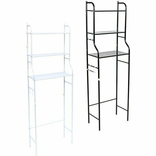 Стеллаж Vetta с полками над унитазом 47x26x152см в ассортименте чёрный белый 465-215 2330₽