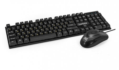 Клавиатура и мышь Exegate Professional Standard Combo MK110 черный