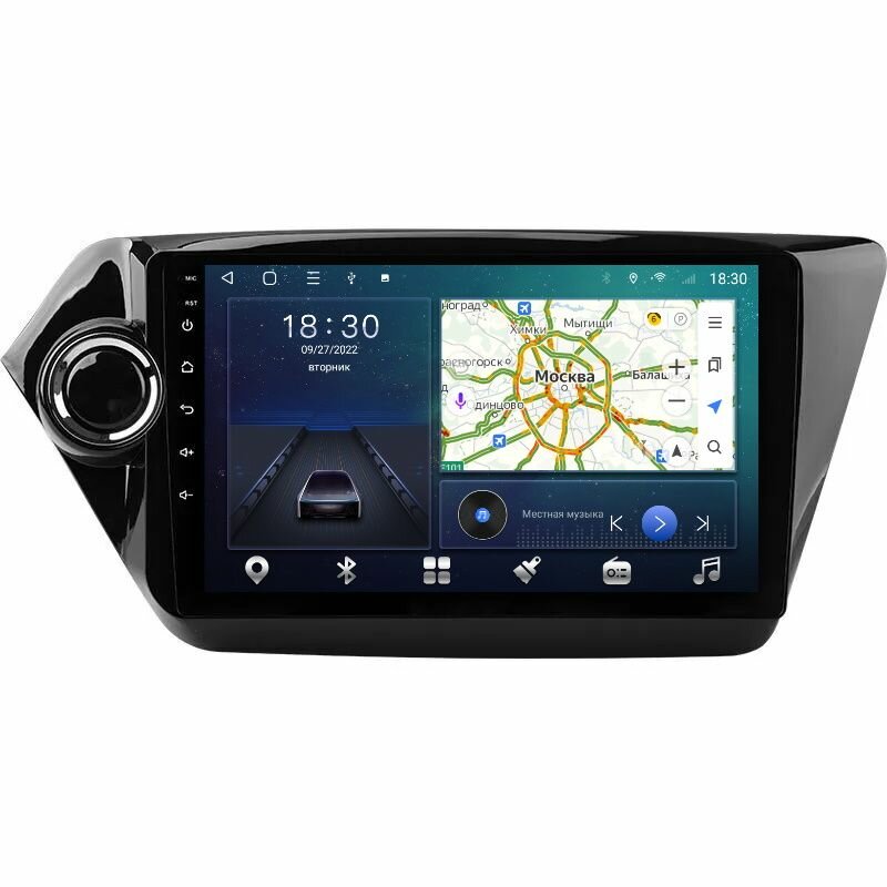 Магнитола CRS-300 Киа Рио Kia Rio 2011-2015 - Android 13 - Процессор 8 ядер - Carplay - DSP 36 полос - 4G(Sim)