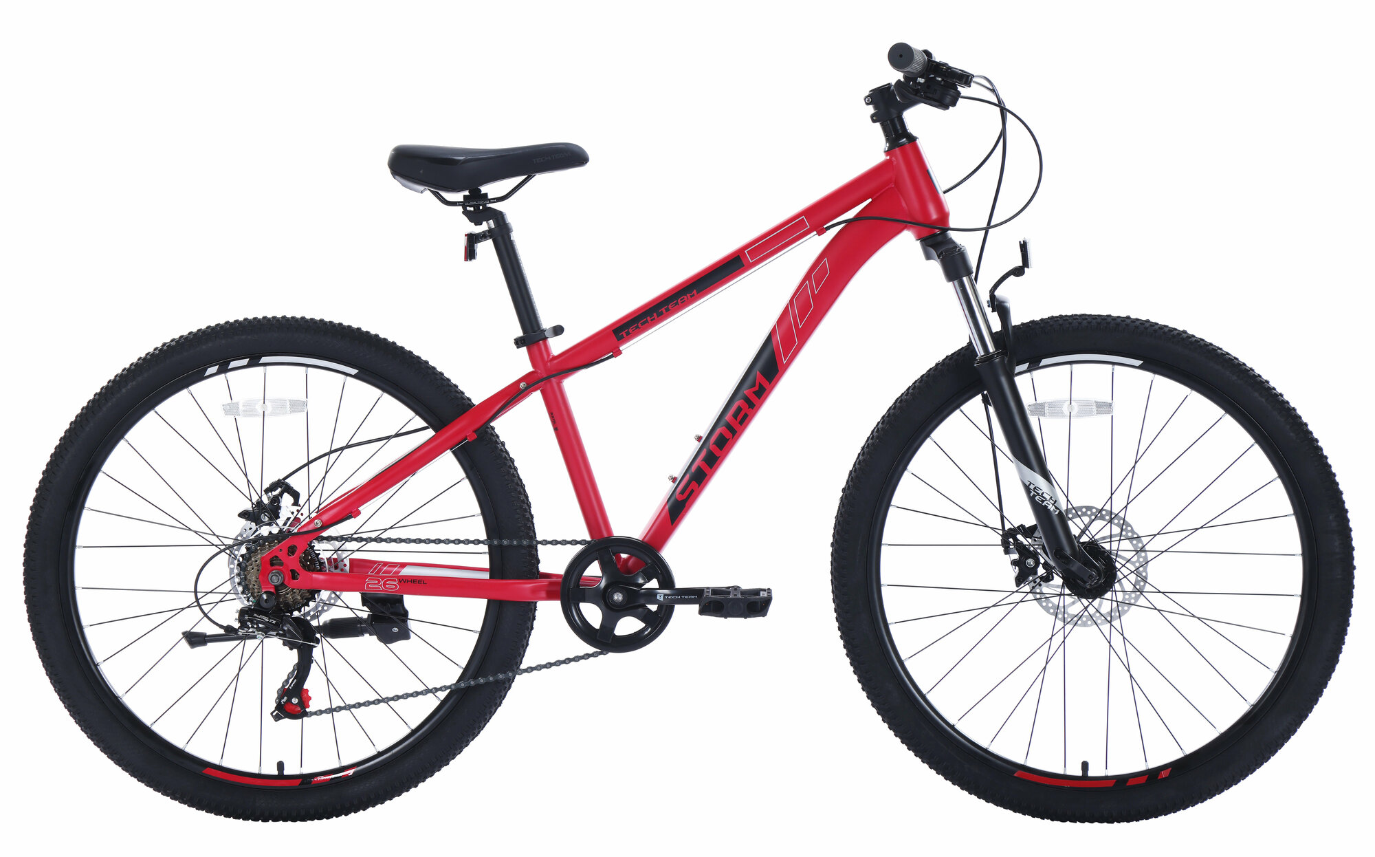 Велосипед TECH TEAM STORM 26'х14' красный 2023 NN010442 NN010442