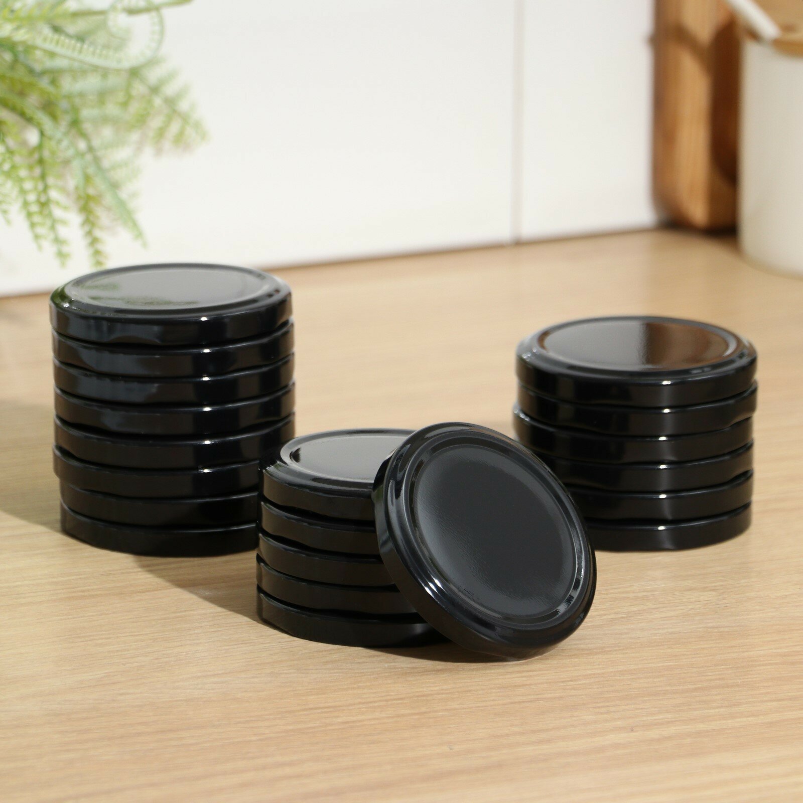 фото Набор крышек для консервирования «Ночь», ТО-66 мм, металл, цвет черный, 20 шт