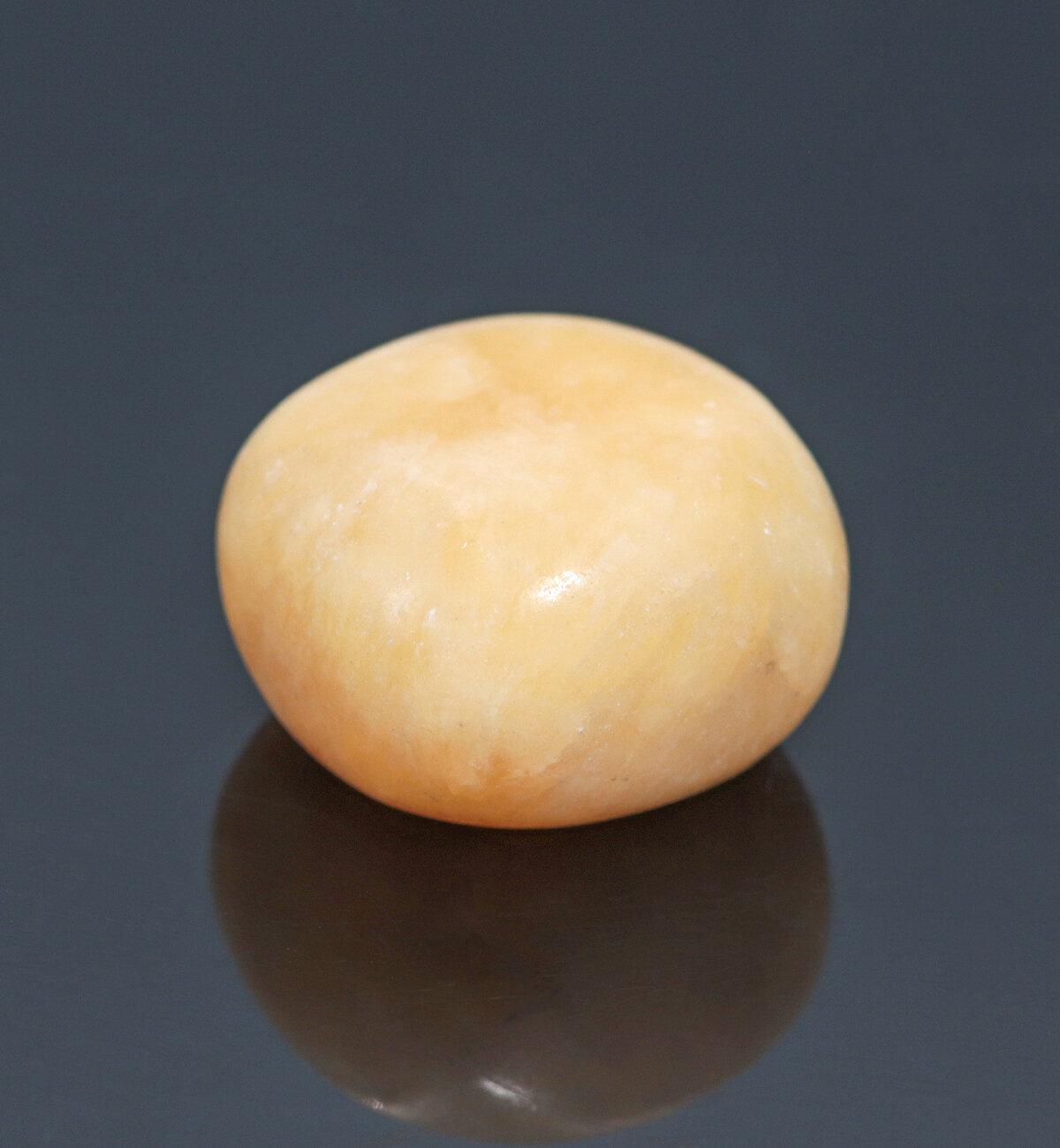 Камень натуральный "Кальцит Желтый", галтовка (10-15 г, 1,8-2,3 см)