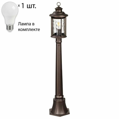 Уличный столб со светодиодной лампочкой E27, комплект от Lustrof. №304219-694169