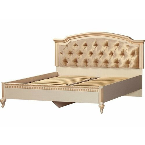 Кровать 160 Марлен 494 кремовый белый с подъемным мех-м 85114₽