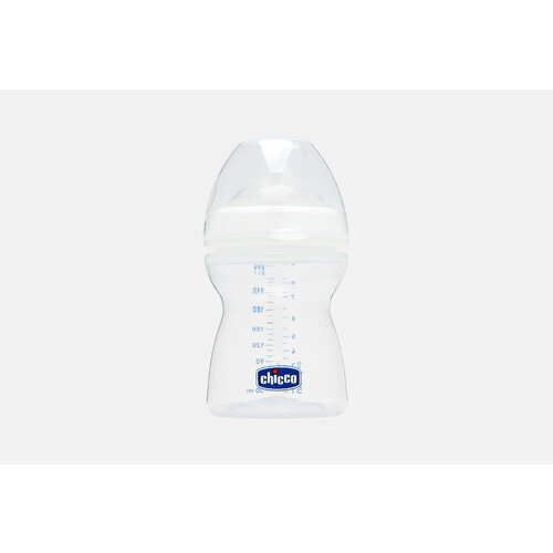 Бутылочка 2+ месяцев и силиконовая соска с наклоном и флексорами CHICCO, Natural Feeling 150мл