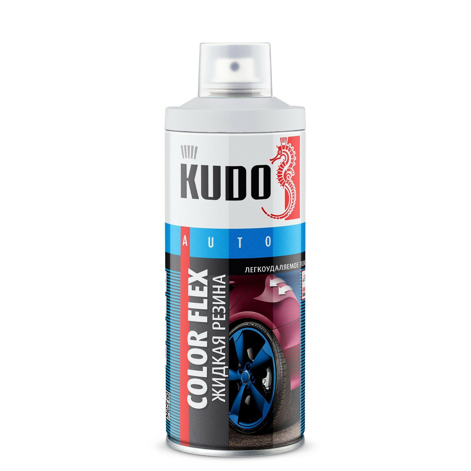Жидкая резина KUDO 520 мл прозрачный аэрозоль