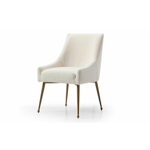 Стул DC1415 белый золотистый, белый, золотой