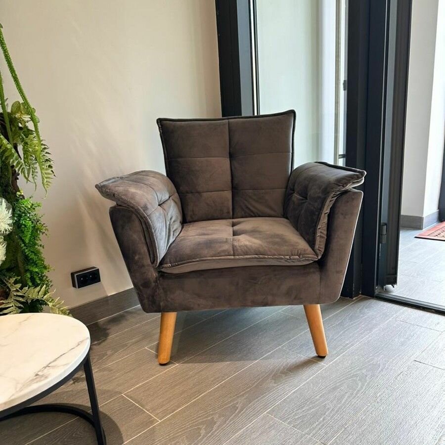 фото Кресло Halmar REZZO (темно-бордовый)