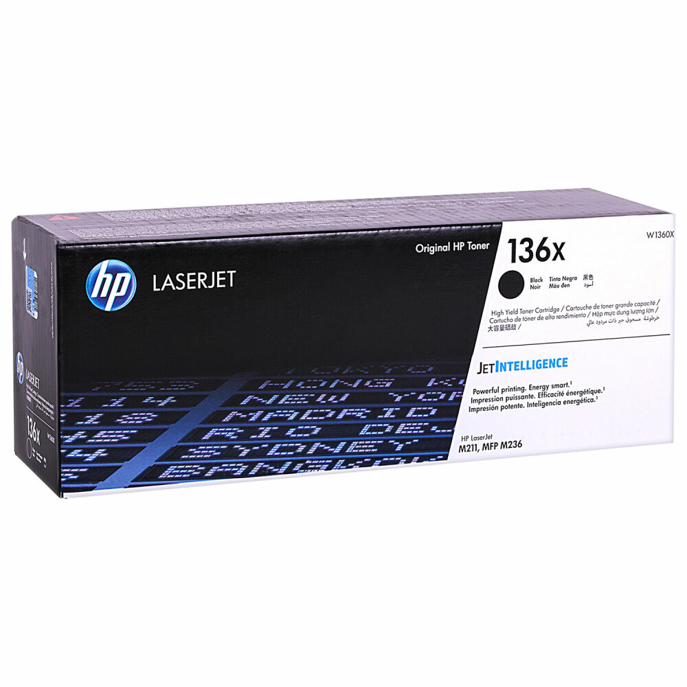 Картридж лазерный HP (W1360X) LaserJet M211dw/M236dw/M236sdn, №136X, ресурс 2600 стр, оригинальный