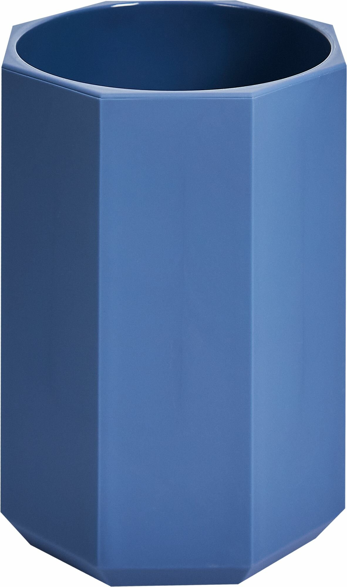 фото Стакан для зубных щёток Swensa Grid пластик цвет синий