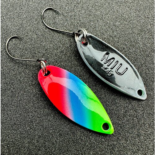 Блесна форелевая MIU Forest 2.8g микро колебалка ультралайт для спиннинга на форель, окунь, голавль, жерех, хариус, щуку, красноперку/ колеблющиеся блесна