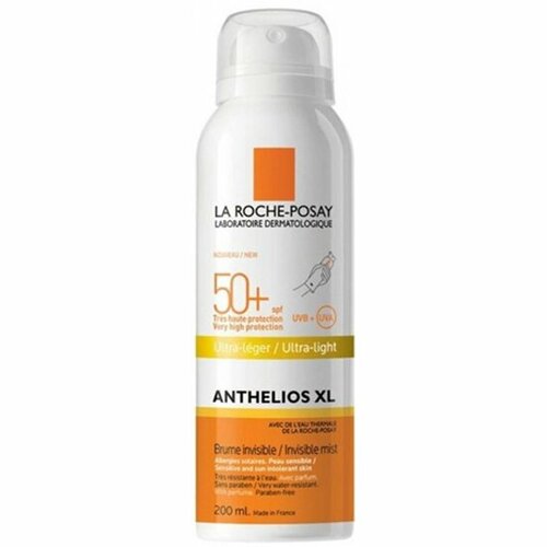 Солнцезащитный спрей-вуаль LA Roche-posay Anthelios Xl для лица и тела SPF50+, 200 мл la roche posay anthelios uv mune 400 oil control spf50 50ml