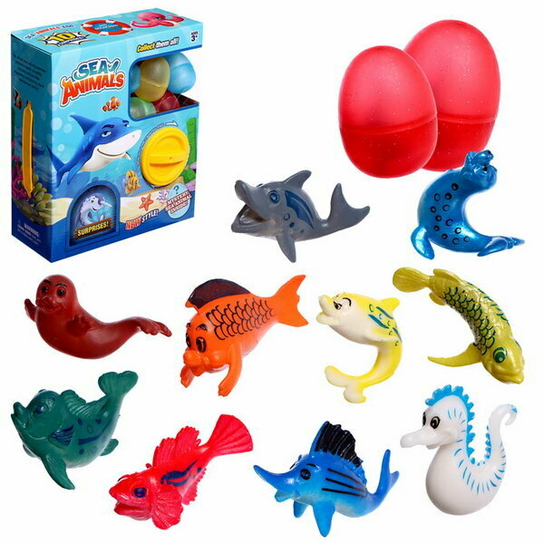 Набор игрушек-сюрпризов в шаре "Подводный Мир"