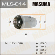 Гайка колесная MASUMA MLS 014 M12x1 5 R правое сфера закрытая
