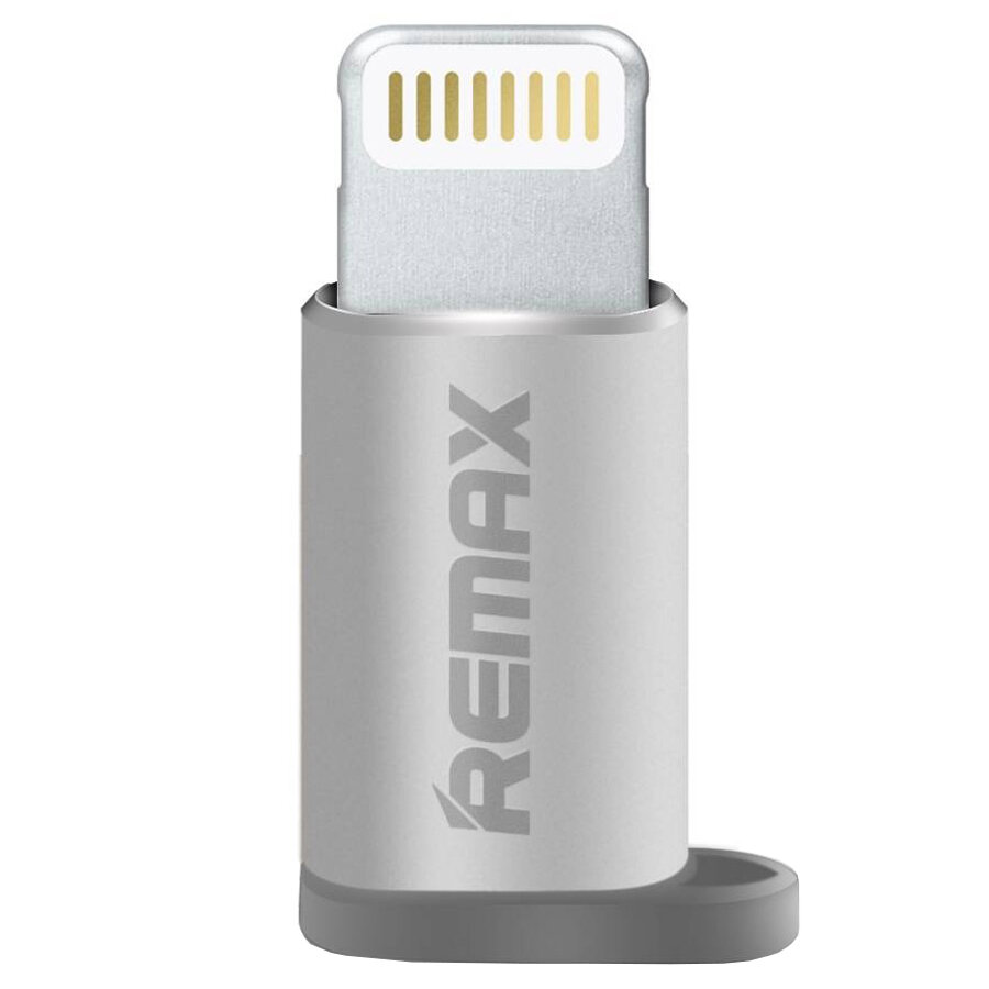 Переходник/Адаптер REMAX RA-USB2 Lightning (m) - MicroUSB (f), серебряный